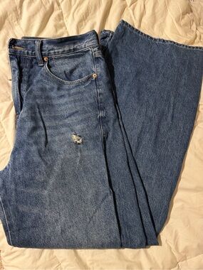 Men's Blue Extreme Baggy Denim Jeans PacSun